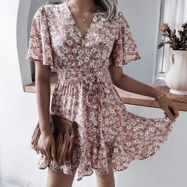 Hestia | Timeless Pleated Floral Dress