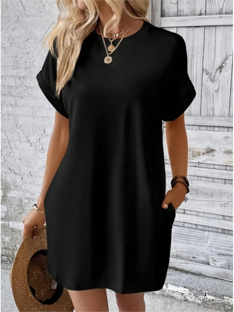 Brianna | Effortless Tummy Covering Mini Dress