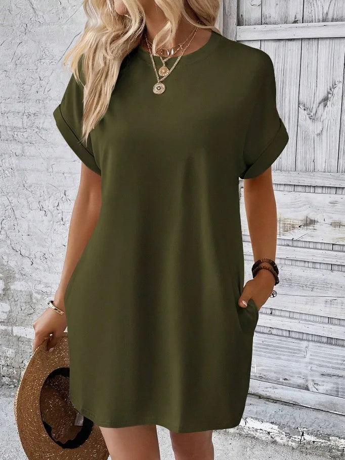 Brianna | Effortless Tummy Covering Mini Dress