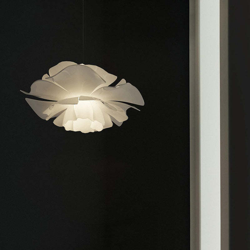 Bella Moderne Design Hanglamp Bloem Wit Metaal Woonkamer Slaapkamer